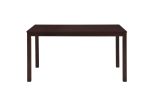 7pc Dining Set Brown Finish Dining Table and 6 Chairs, MDF and Solid Wood, Dining Kitchen Set Furniture