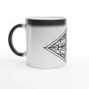 Mystic Lozenge white coffee Mugs Art and Design by HadiArts